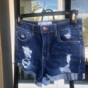 High waist Jean shorts